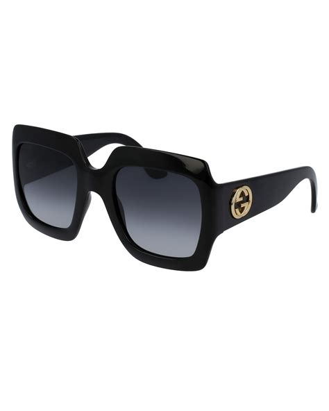 gucci men's square-frame sunglasses - black|oversized Gucci sunglasses for men.